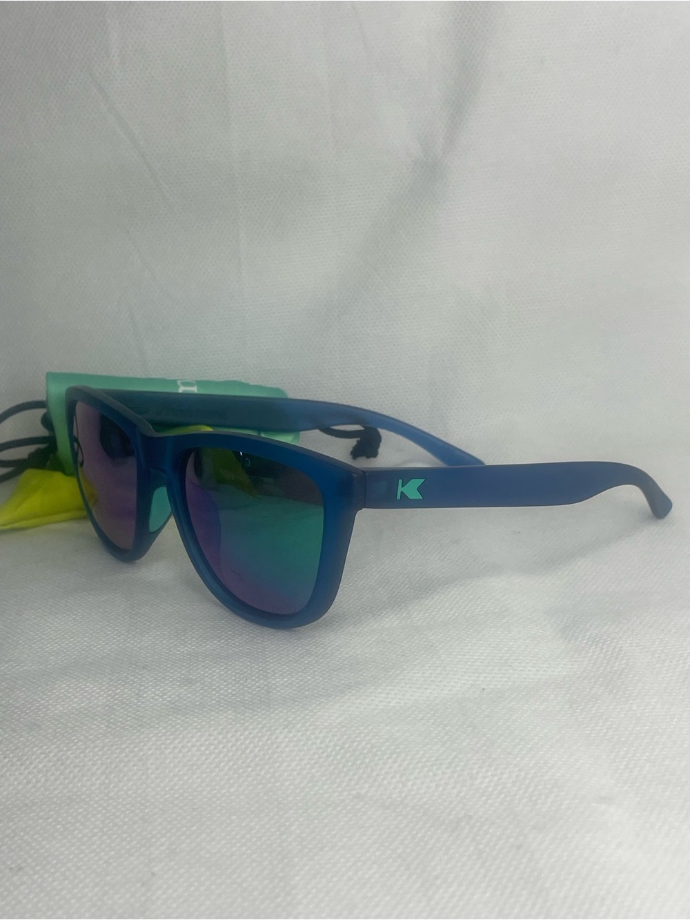 Knockaround Premiums Polarized Sunglasses Classic Blue Fog Rainbow Tint F252